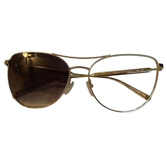 Longchamp Gold cateye sunglasses- missing lens - Picture 1 of 4